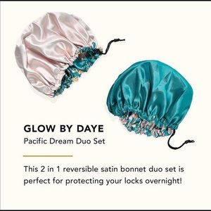 Glow by Daye satin bonnet set